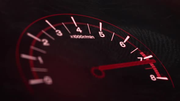 Animated High Speed Speedometer,RPM Tachometer