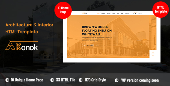 Konok - ArchitectureInterior - ThemeForest 23030349