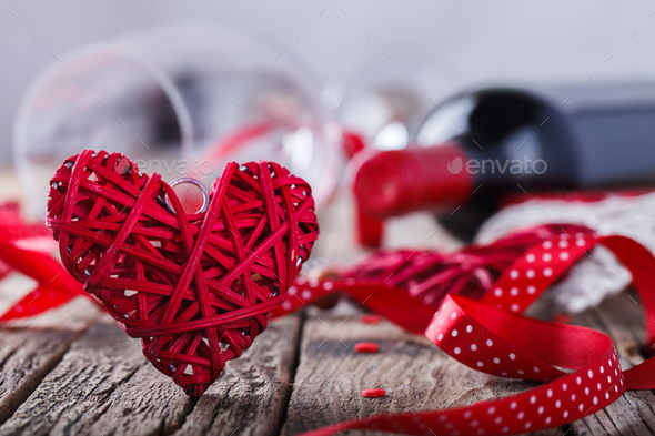 Gift for a romantic holiday Valentine's day - Stock Photo - Images