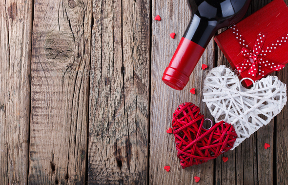 Gift for a romantic holiday Valentine's day - Stock Photo - Images
