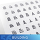 Building Line Icons Set