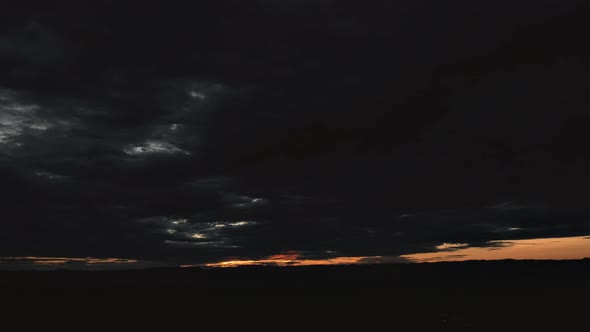 Brilliant Sunrise Over the High Desert Timelapse Zoom Out