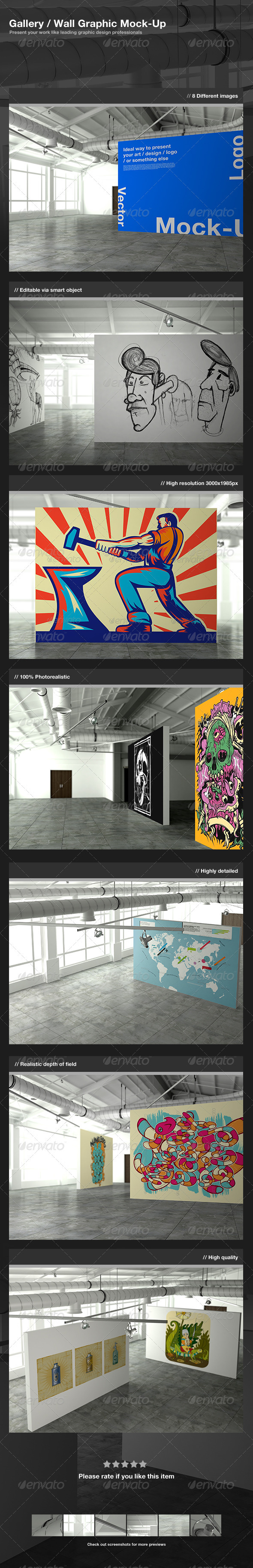 Gallery / Wall Graphic Mock-Up - Miscellaneous Displays