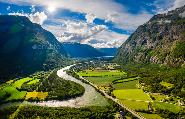 Beautiful Nature Norway Natural, Landscape Stock Photos