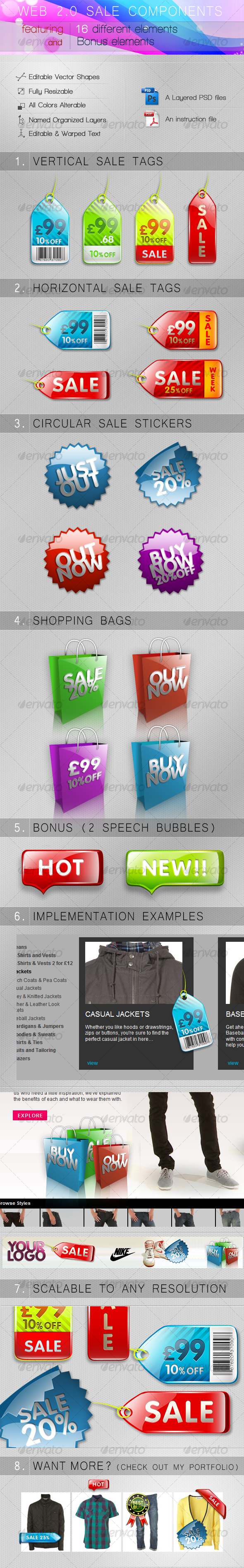 WEB 2.0 SALE COMPONENTS - Web Elements