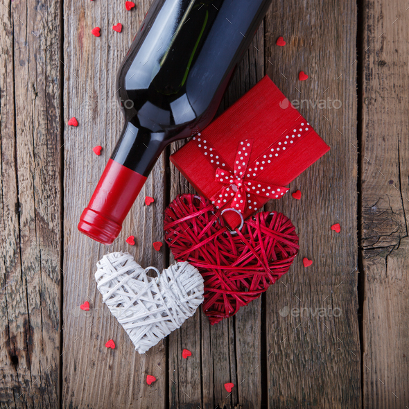 Gift for a romantic holiday Valentine's day - Stock Photo - Images