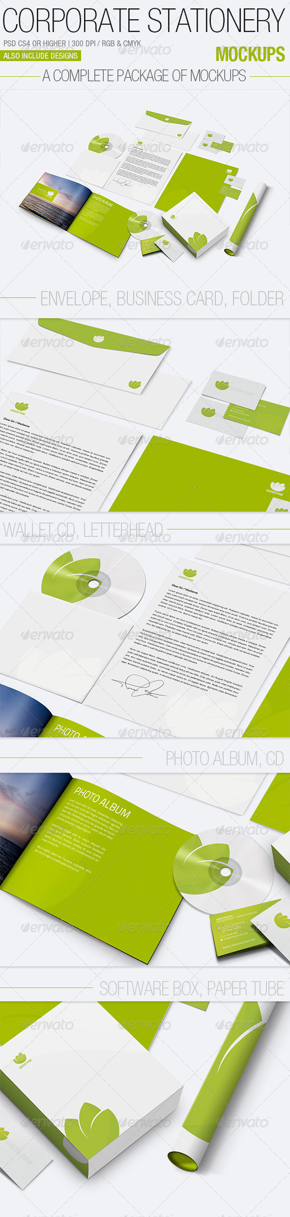 Corporate Stationery Mockups - Stationery Print