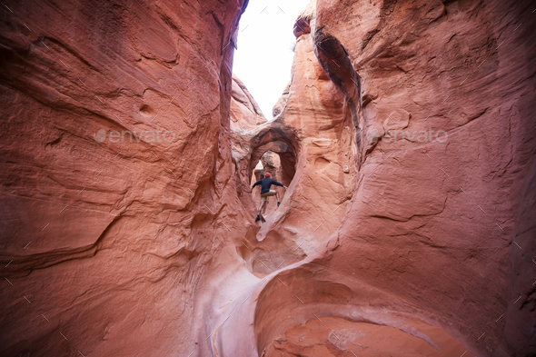 Slot canyon - Stock Photo - Images