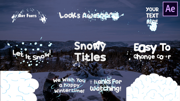 Snow Titles - VideoHive 25400187