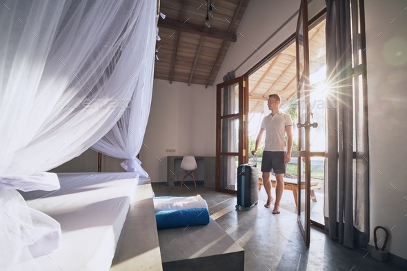 Luxury accommodation in tropical destination - Stock Photo - Images