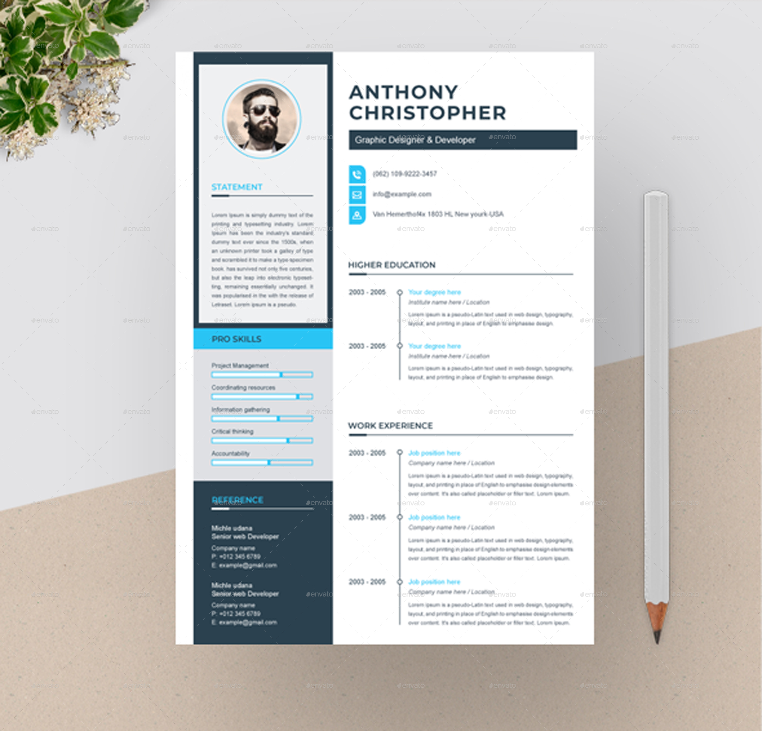 Resume Template, Print Templates | GraphicRiver