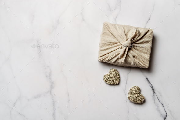 Zero waste Valentine's Day concept, copy space - Stock Photo - Images