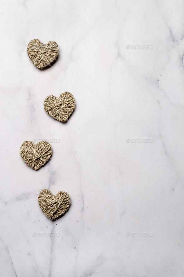 Zero waste Valentine's Day concept, copy space - Stock Photo - Images