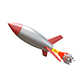 3D Illustration Space Cartoon Rocket, Graphics | GraphicRiver