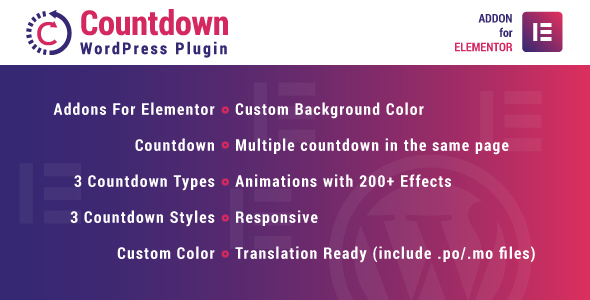 Countdown for Elementor WordPress Plugin