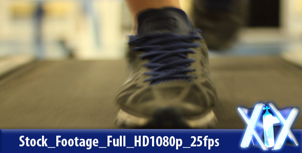 Running On Treadmill Close up alt