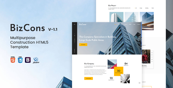 BizCons | Multipurpose Construction HTML5 Template