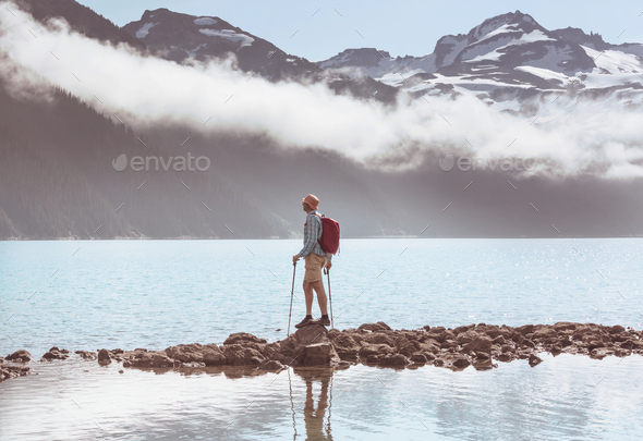 Garibaldi lake - Stock Photo - Images