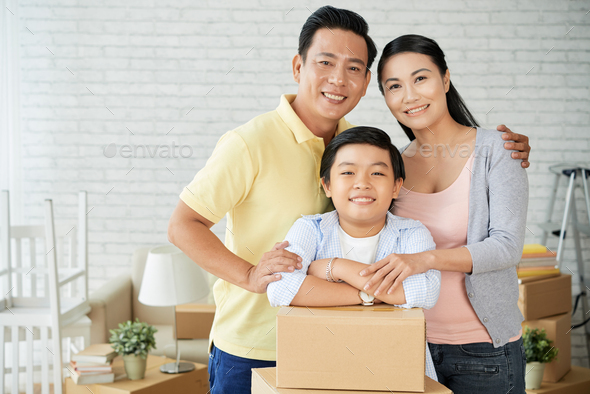 Capturing Moment of Relocation in New Apartment - Stock Photo - Images