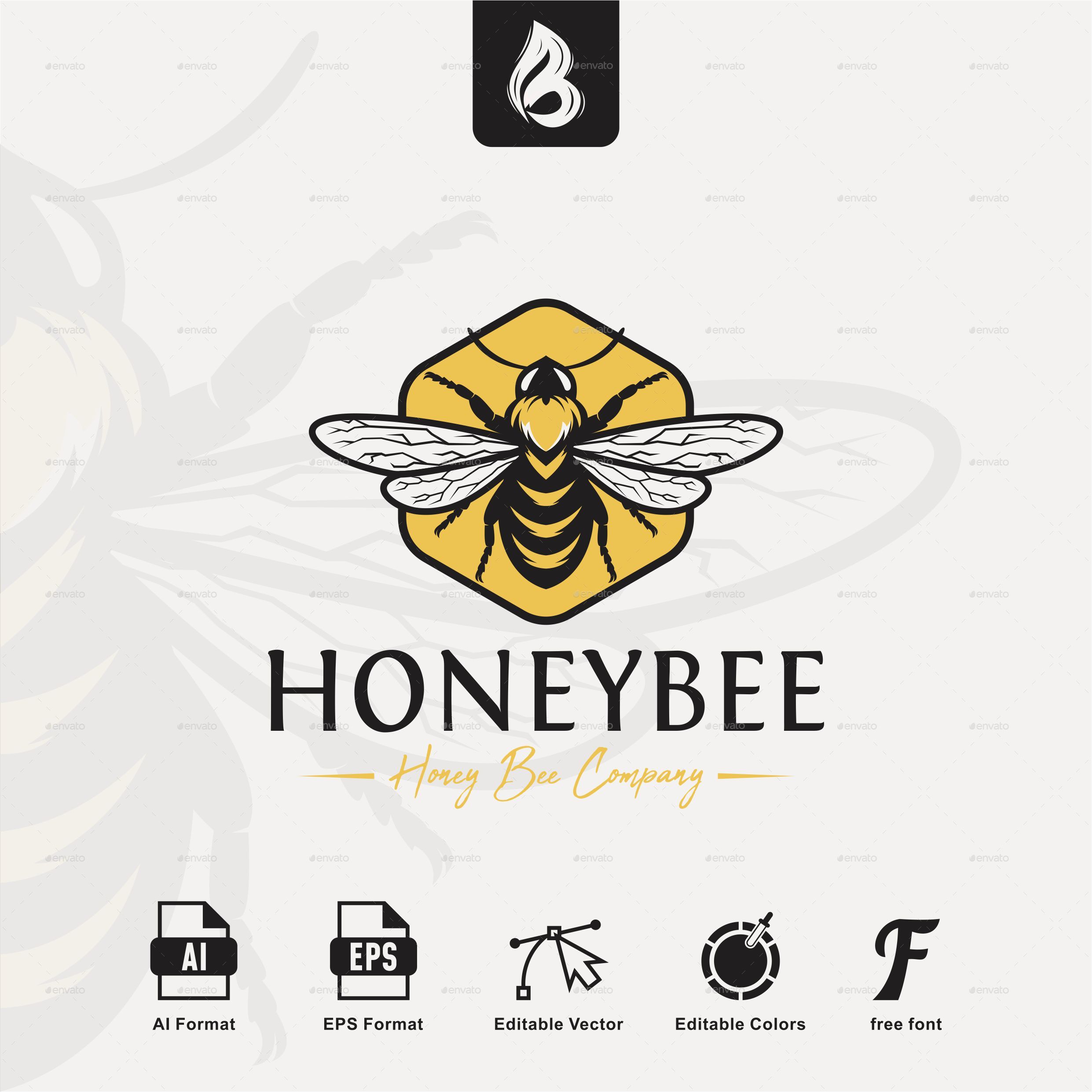 honey-bee-logo-logo-templates-graphicriver