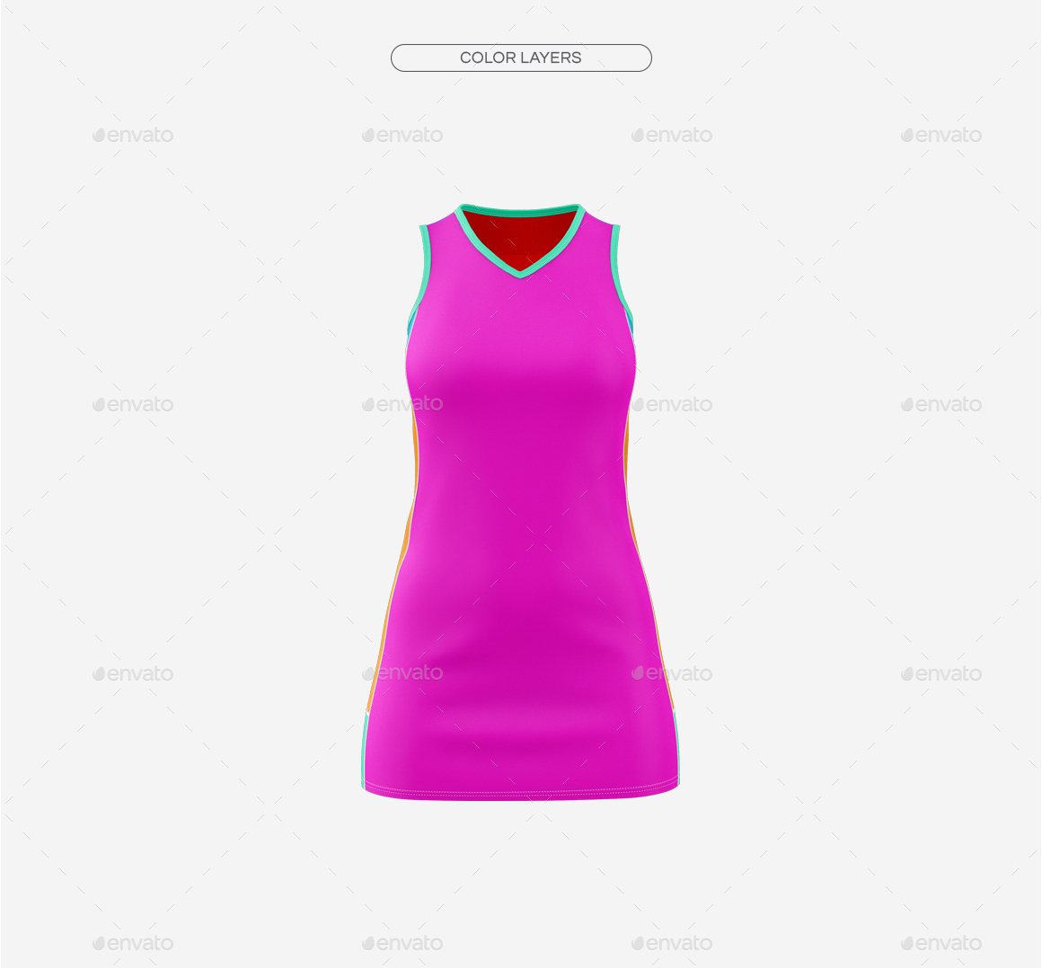 Download Women's Netball Dress Mockup V2 by TRDesignme | GraphicRiver