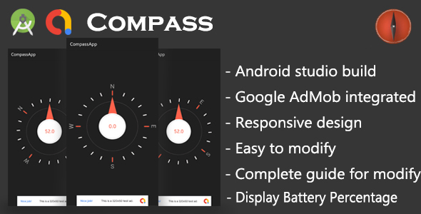 Android Compass App with Google AdMob