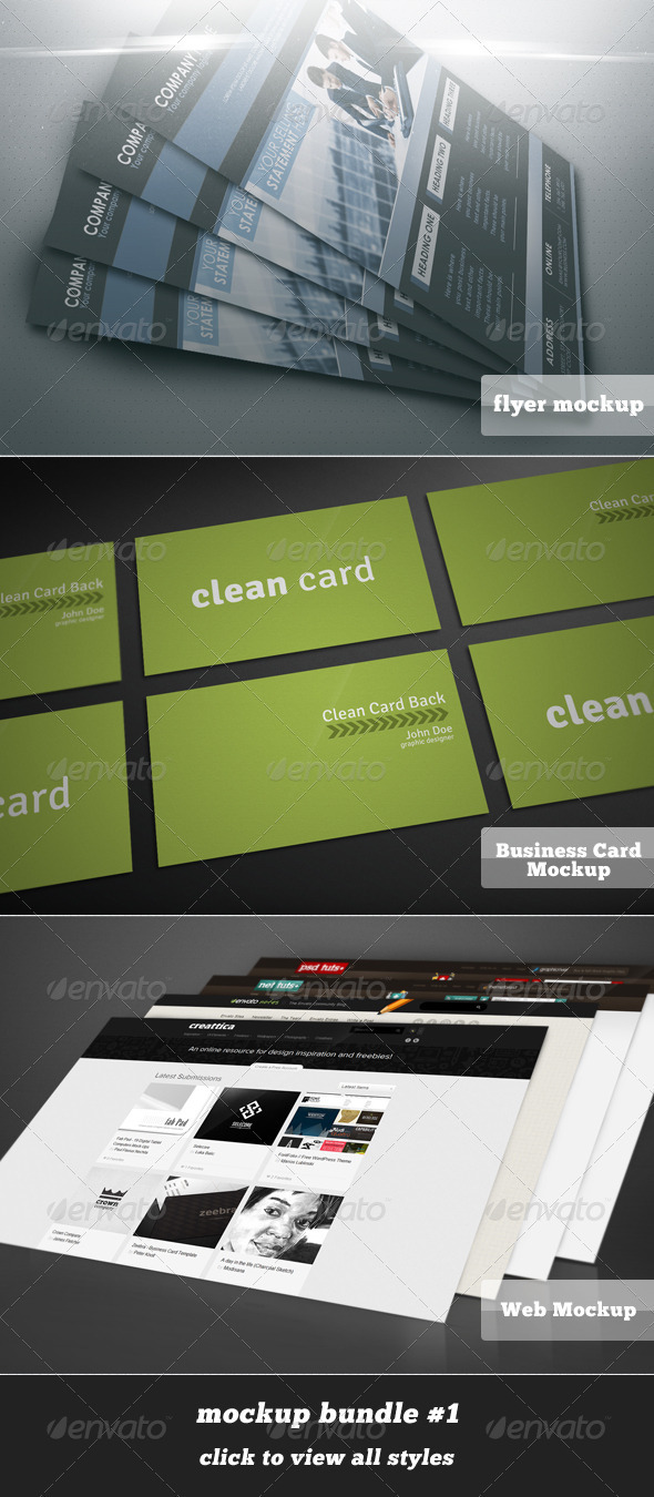 Mockup Bundle #1 - Miscellaneous Print