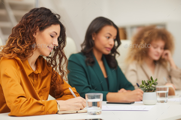 Three Young Businesswomen Working - Stock Photo - Images