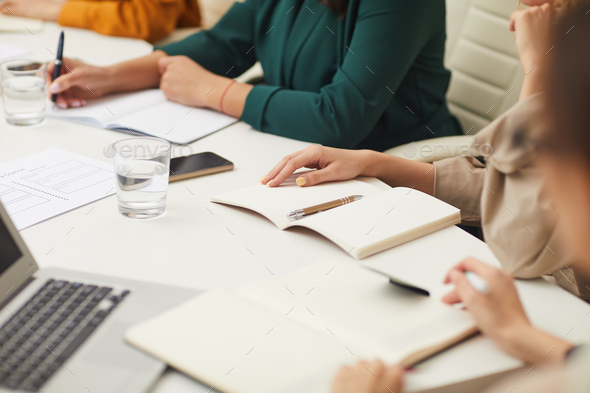 Unrecognizable Businesswomen Working Together - Stock Photo - Images