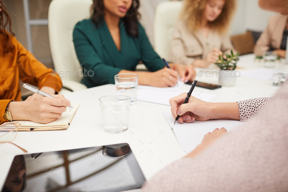 Unrecognizable Women Coworking In Office - Stock Photo - Images