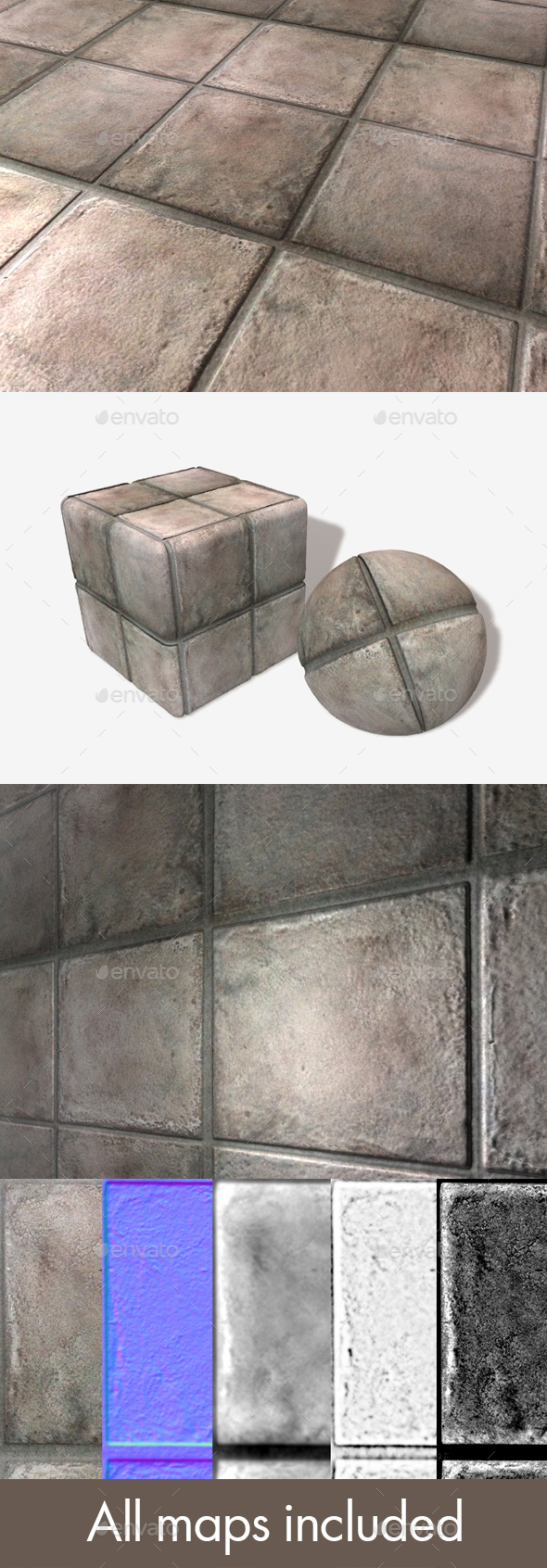Floor Tiles Seamless - 3Docean 25449756