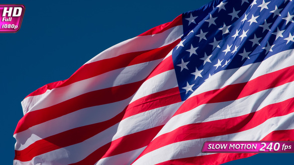 Us Flag Lit By The Sun alt