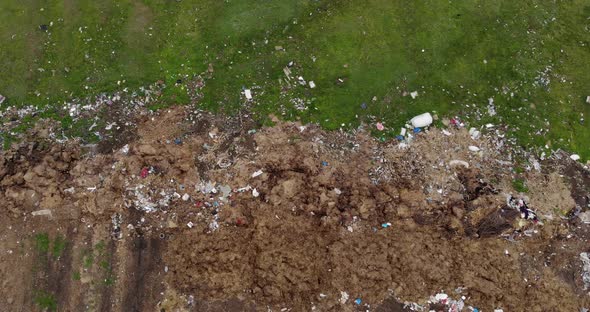 Trash Thrown Away In Nature - Environmental Problems alt