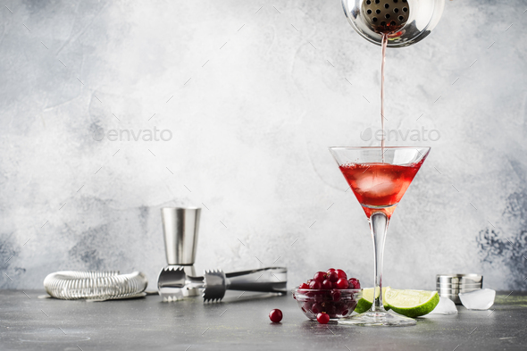 Preparation cosmopolitan cocktail - Stock Photo - Images