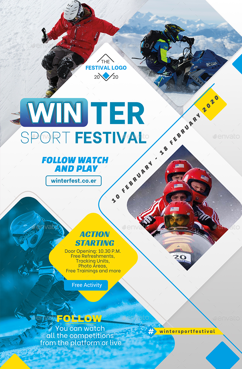 Winter Sport Festival Poster by bannertheme | GraphicRiver