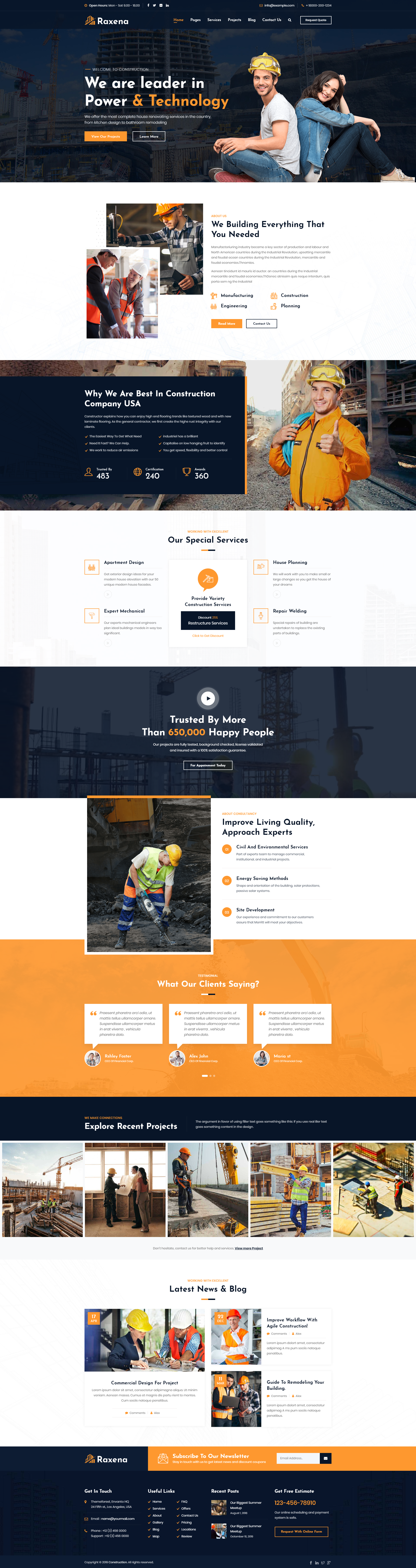 Raxena – Construction HTML Template by CymolThemes | ThemeForest