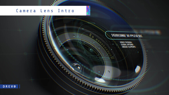 Camera Lens Intro/ Photographer/ Cameraman/ Camerist/ DOF/ 3D Photo/ Freelancer/ Eye Zoom/ Shutter