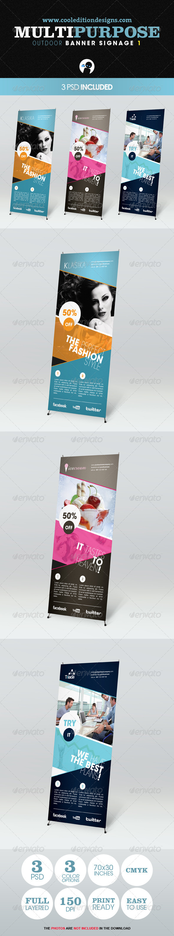 Multipurpose Outdoor Banner Signage 1 - Signage Print Templates