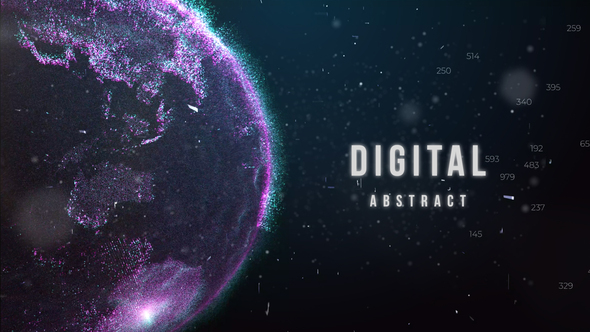 Digital Abstract Opener - VideoHive 25361934