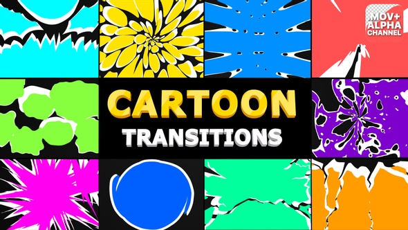 Cartoon Transitions | Motion Graphics