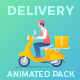 Delivery Flat Animated Concepts Pack - VideoHive Item for Sale