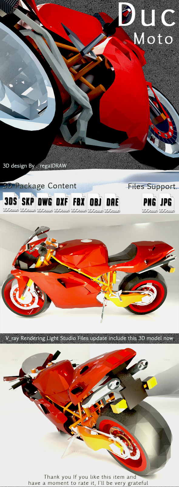 Duc Moto_3D Modeling - 3Docean 25477512