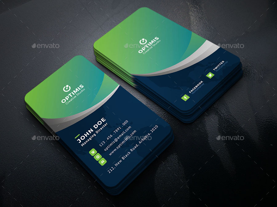 Gradient Business Card, Print Templates | GraphicRiver