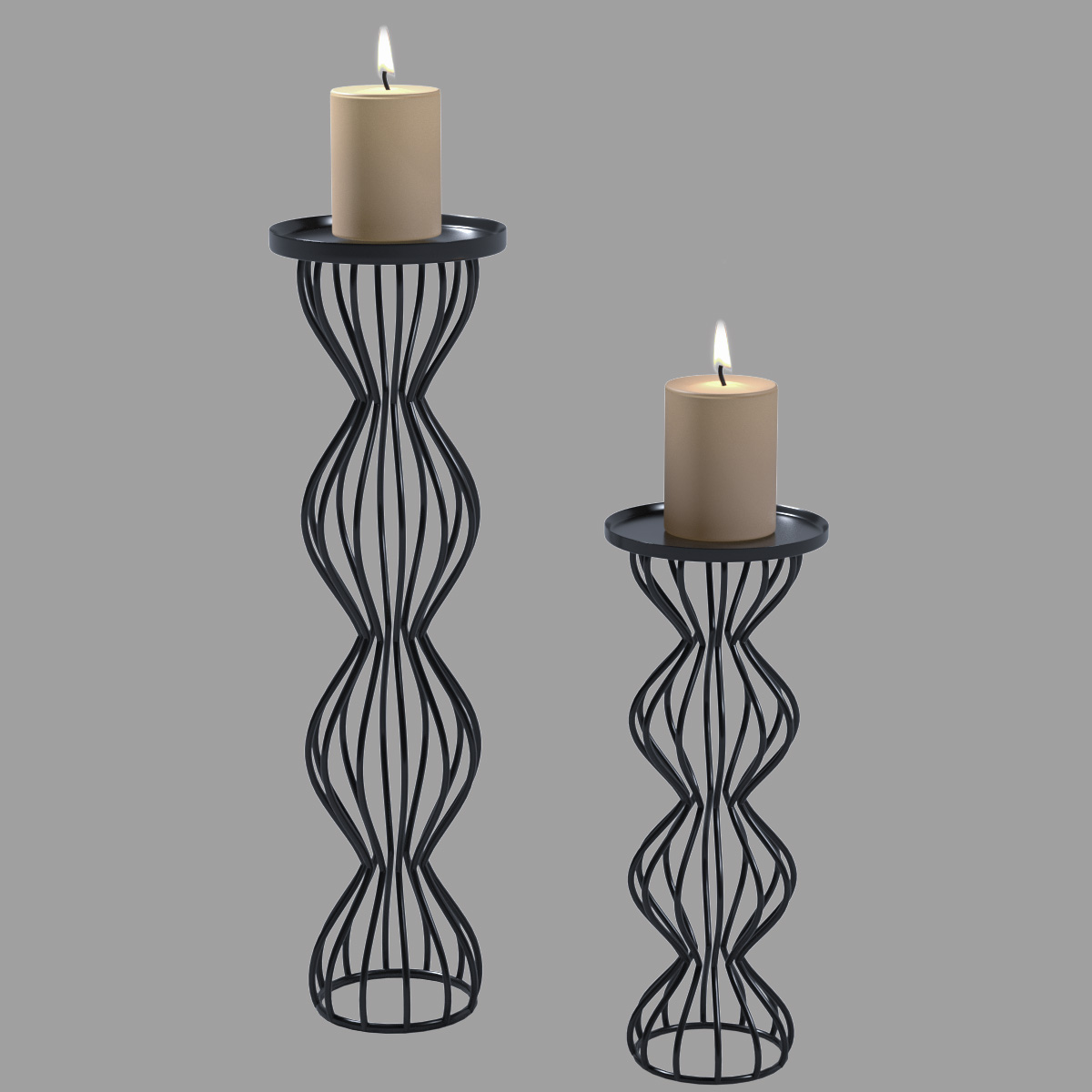 modern candlesticks