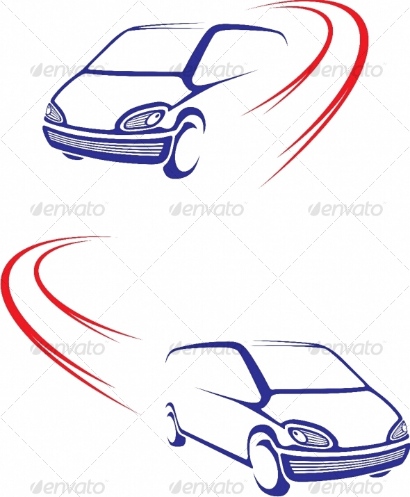 Fast car on road - Travel Conceptual