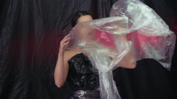 Sustainable Fashion Plastic Recycling Woman Dress alt