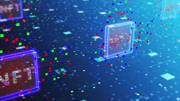 NFT Crypto Art Minting Concept alt