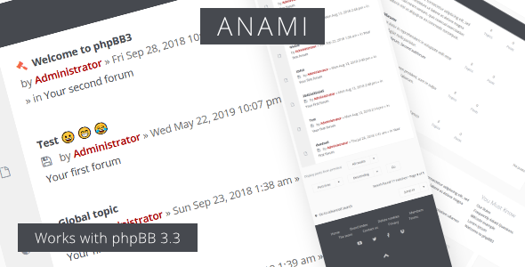 Anami - Responsive phpBB3 Forum Theme