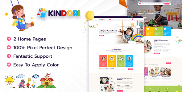 Kindori - KidsKindergarten - ThemeForest 25497021