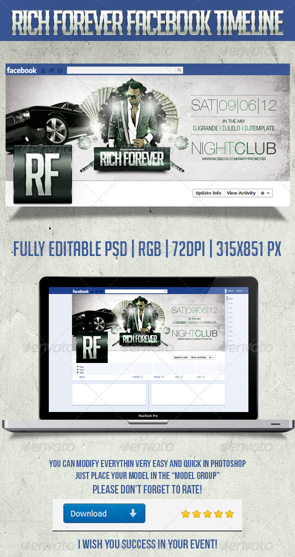 Rich Forever TimeLine - Facebook Timeline Covers Social Media